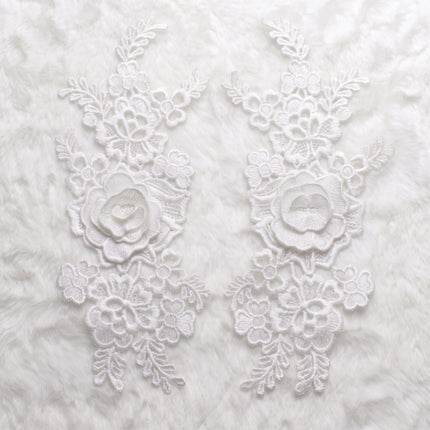 SUPERVALUECHOICE HCSEYB00136 Pair of Floral Embroidery Patches Matching Set