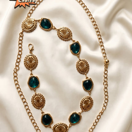 SUPERVALUECHOICE  CHRISTMAS HCSESD00003 Retro gemstone metal Chain