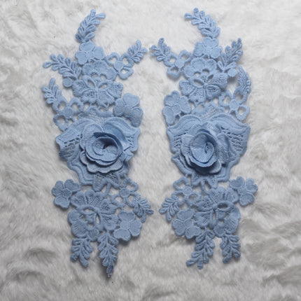 SUPERVALUECHOICE HCSEYB00136 Pair of Floral Embroidery Patches Matching Set