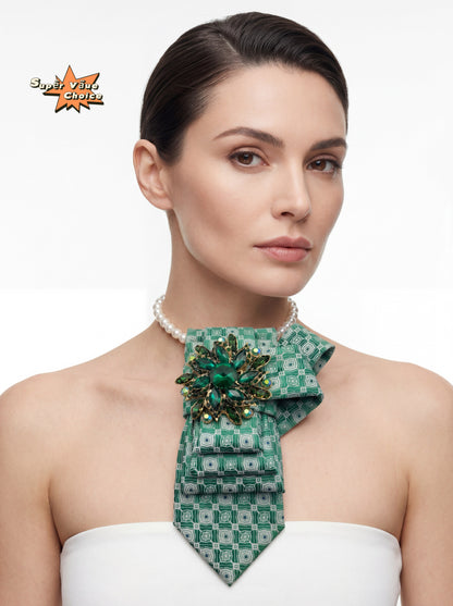 SUPERVALUECHOICE HCSEZA00025 Green Retro Tie