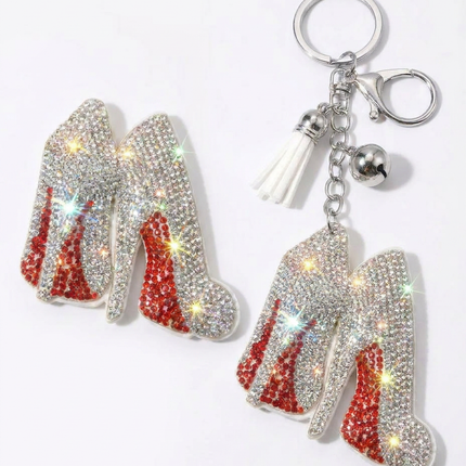 SUPERVALUECHOICE HCSESA00077 Fashion High Heel Rhinestone Keychain&Brooch