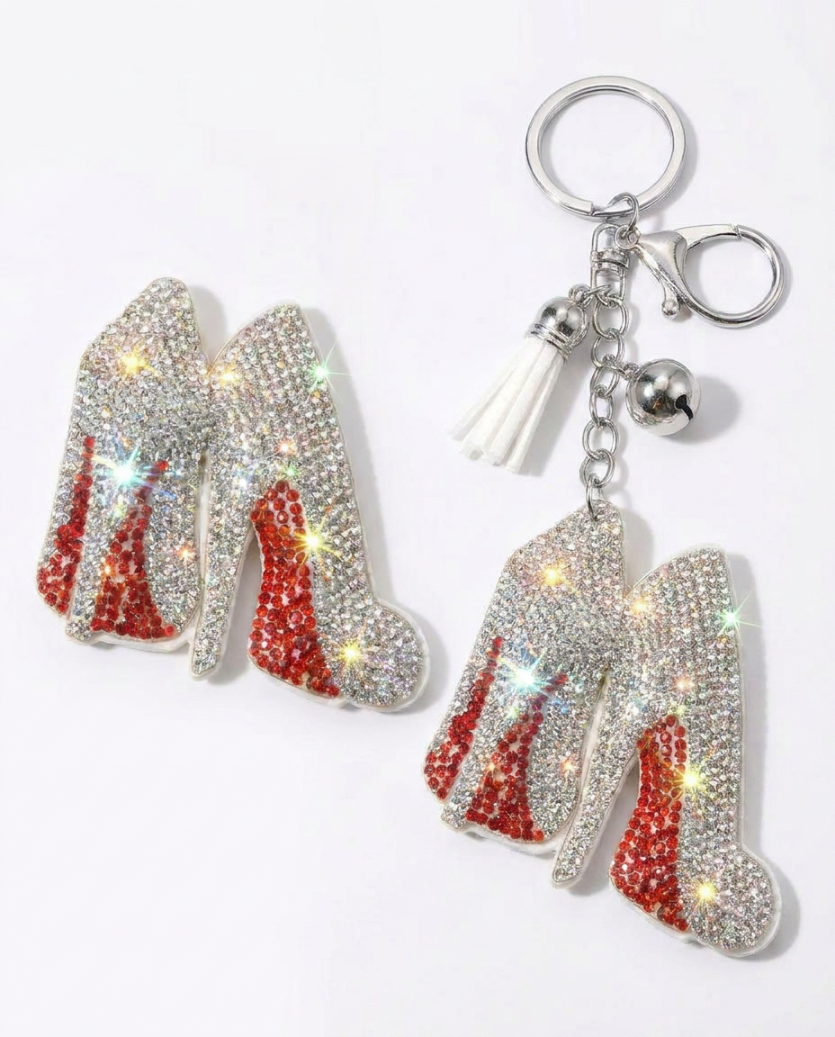 SUPERVALUECHOICE HCSESA00077 Fashion High Heel Rhinestone Keychain&Brooch