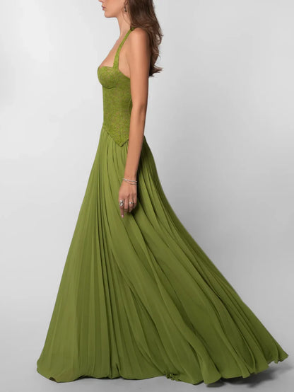 SUPERVALUECHOICE HCSEAA00028 Green Emerald Corset Maxi Gown