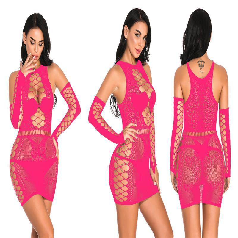 SVCL000069 Sexy cut-out lace tulle fashion dress