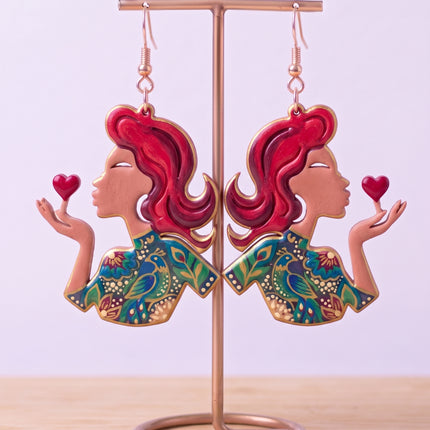 SUPERVALUECHOICE HCSEUB00018 DIY Paint Your Own Resin Earring Kit, 1 Pair with Gold Hooks