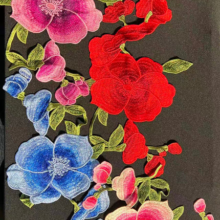 SUPERVALUECHOICE HCSEYB00059 Floral Embroidered Fabric Patches