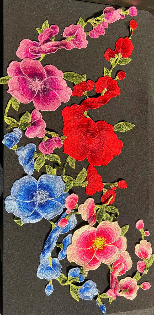 SUPERVALUECHOICE HCSEYB00059 Floral Embroidered Fabric Patches