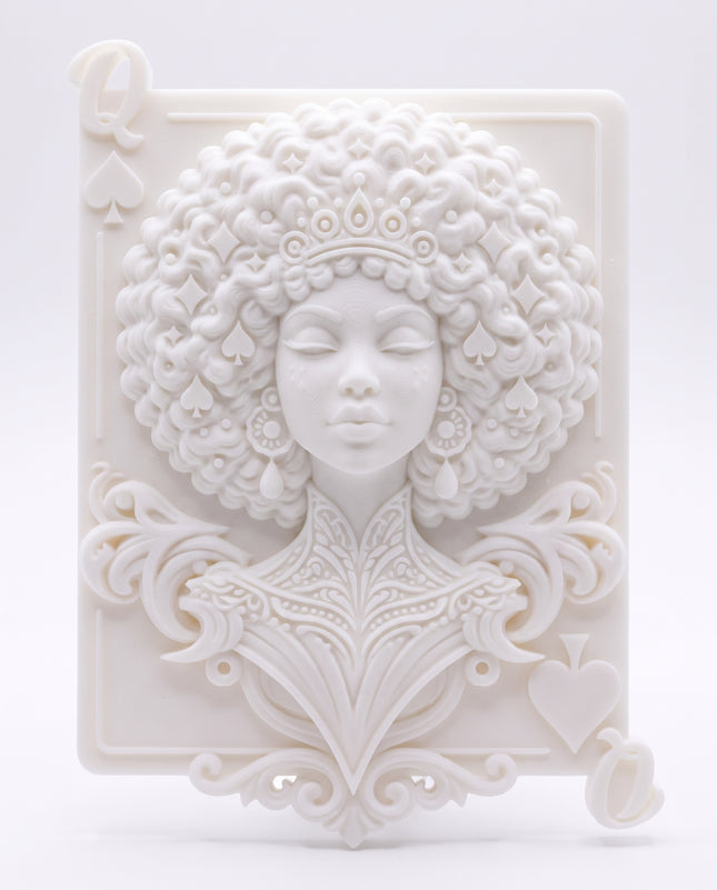 SUPERVALUECHOICE HCSEUA00167 Z-DIY Paintable 3D Resin Face Figurine | Blank Unpainted Craft for Custom Coloring & Decor