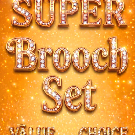 SUPERVALUECHOICE HCSESB00003 Brooch Set 10pcs