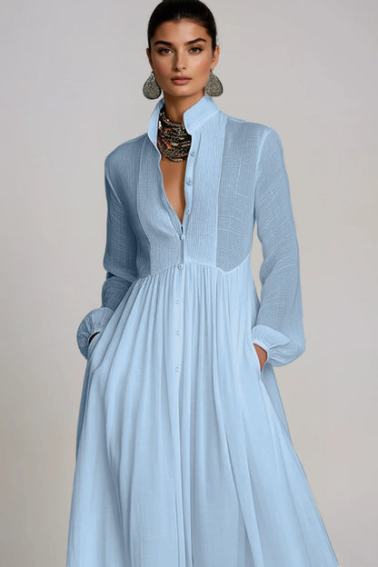 SUPERVALUECHOICE HCSEAA00012 Plunge Ruch Maxi Dress