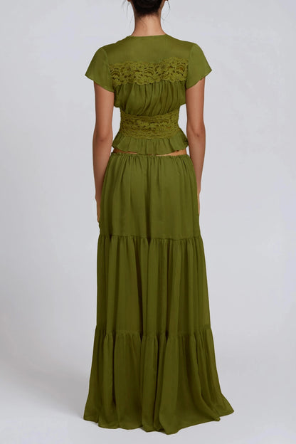 SUPERVALUECHOICE HCSEBA00001 Crop Lace Skirt Set