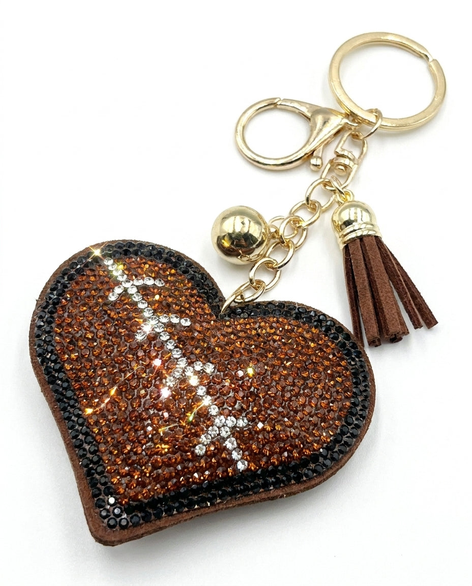 SUPERVALUECHOICE HCSESA00050 Multi-Style Crystal Heart Keychain&Brooch