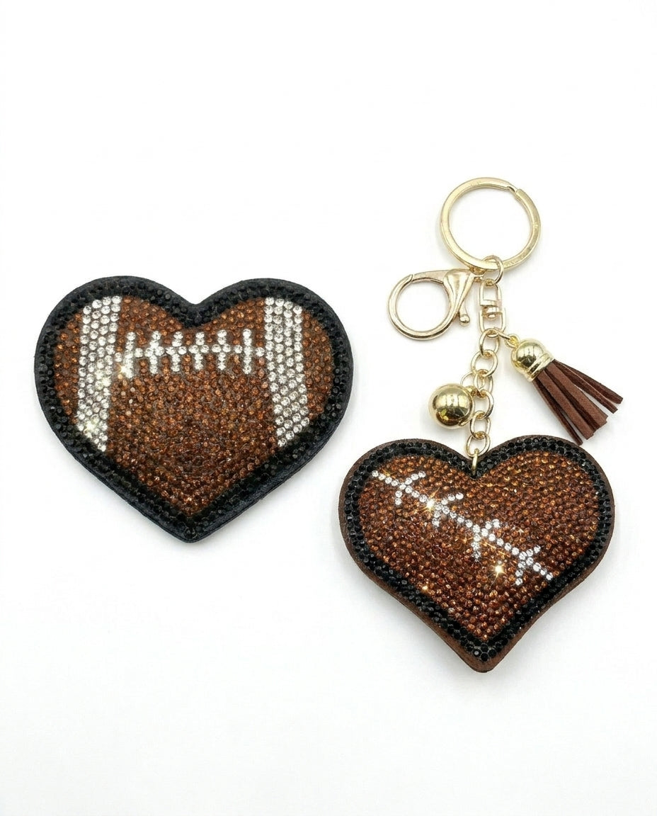 SUPERVALUECHOICE HCSESA00050 Multi-Style Crystal Heart Keychain&Brooch