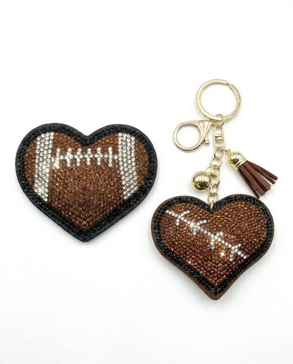SUPERVALUECHOICE HCSESA00050 Multi-Style Crystal Heart Keychain&Brooch