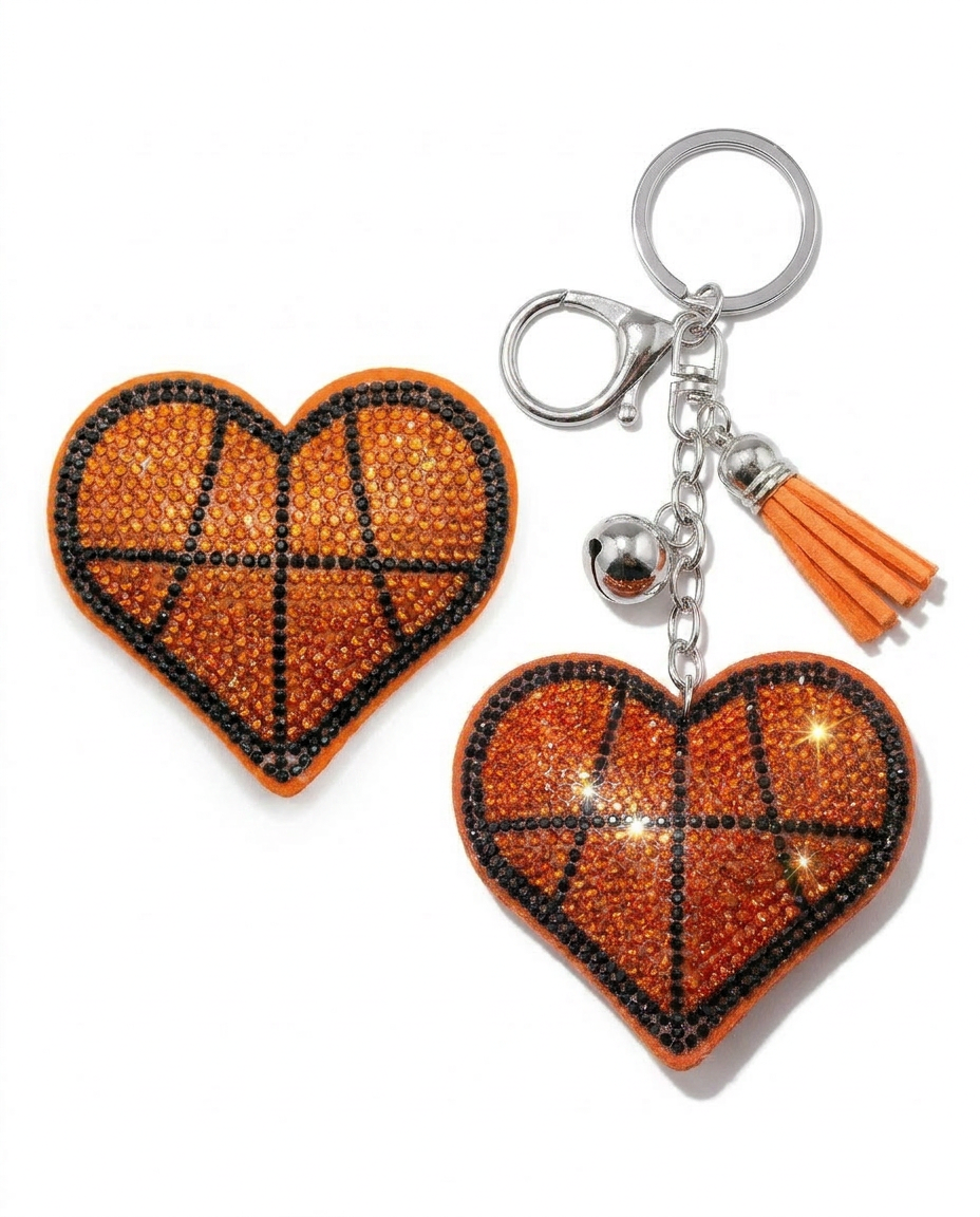SUPERVALUECHOICE HCSESA00050 Multi-Style Crystal Heart Keychain&Brooch