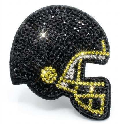 SUPERVALUECHOICE HCSESA00051 Sparkly Crystal Sports Helmet Keychain&Brooch