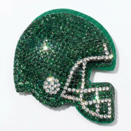 SUPERVALUECHOICE HCSESA00051 Sparkly Crystal Sports Helmet Keychain&Brooch