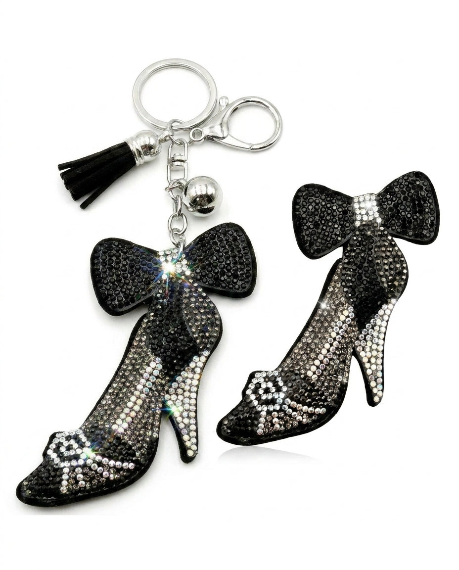 SUPERVALUECHOICE HCSESA00077 Fashion High Heel Rhinestone Keychain&Brooch