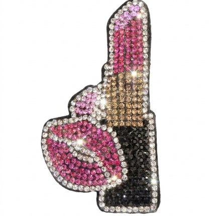 SUPERVALUECHOICE HCSESA00088 Fashion Lipstick Lips Brooch & Keyring