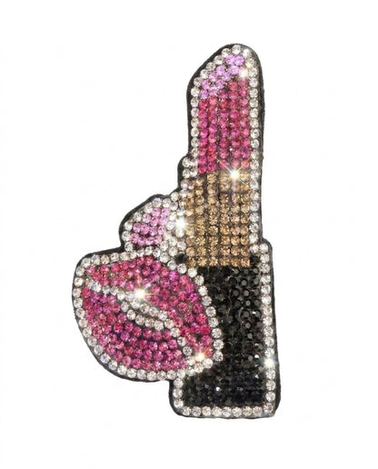 SUPERVALUECHOICE HCSESA00088 Fashion Lipstick Lips Brooch & Keyring