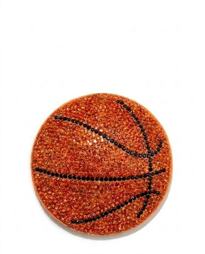SUPERVALUECHOICE HCSESA00093 Fashion Sports Ball Rhinestone Keychain & Brooch