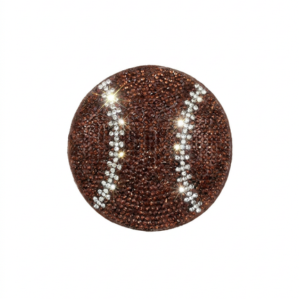 SUPERVALUECHOICE HCSESA00093 Fashion Sports Ball Rhinestone Keychain & Brooch