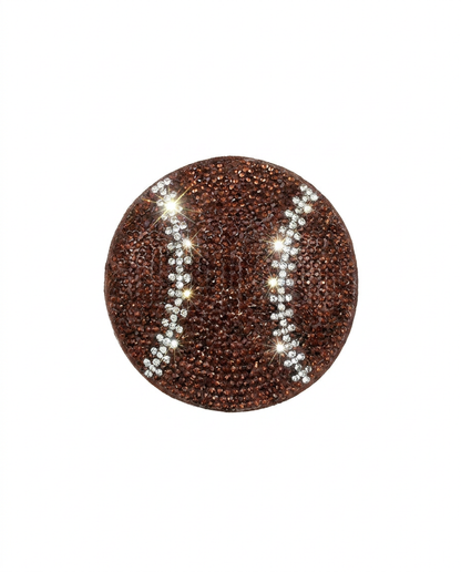 SUPERVALUECHOICE HCSESA00093 Fashion Sports Ball Rhinestone Keychain & Brooch