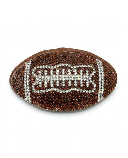 SUPERVALUECHOICE HCSESA00094 Shiny blue football-shaped brooch and keychain