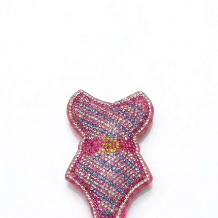 SUPERVALUECHOICE HCSESA00099 Bling Pink Swimsuit Keychain & Brooch