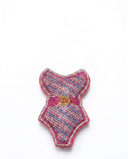 SUPERVALUECHOICE HCSESA00099 Bling Pink Swimsuit Keychain & Brooch