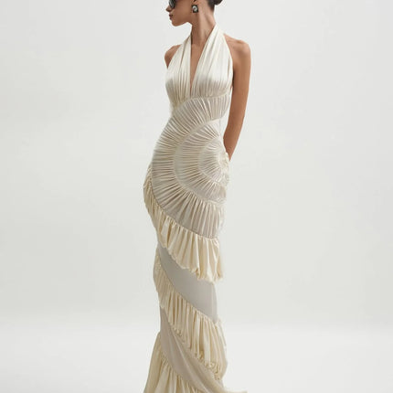SUPERVALUECHOICE HCSEAB00003 Halter Maxi Dress