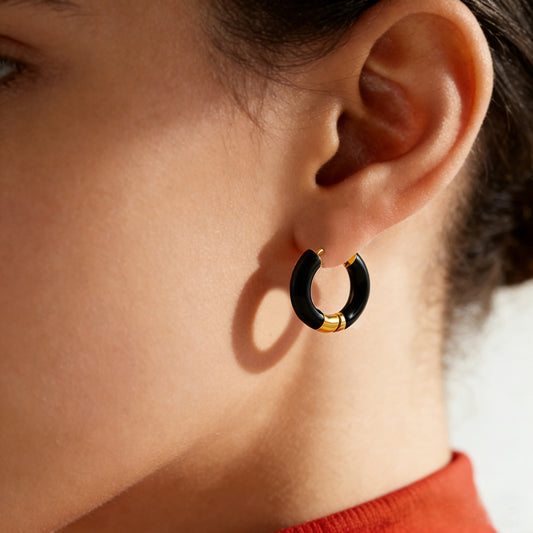 SUPERVALUECHOICE HCSETA00007 Full-circle droplet-style resin earrings