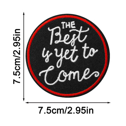SUPERVALUECHOICE HCSEYSB00111 13Pcs Funny Inspirational Slogan Embroidered Iron On Patches Clothing DIY Decor Appliques