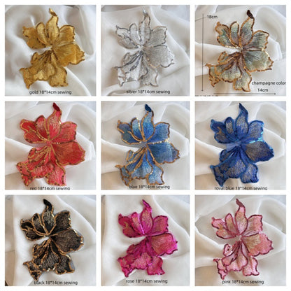 SUPERVALUECHOICE HCSEYC00011 Sequin Flower Embroidered Lace Fabric Patch