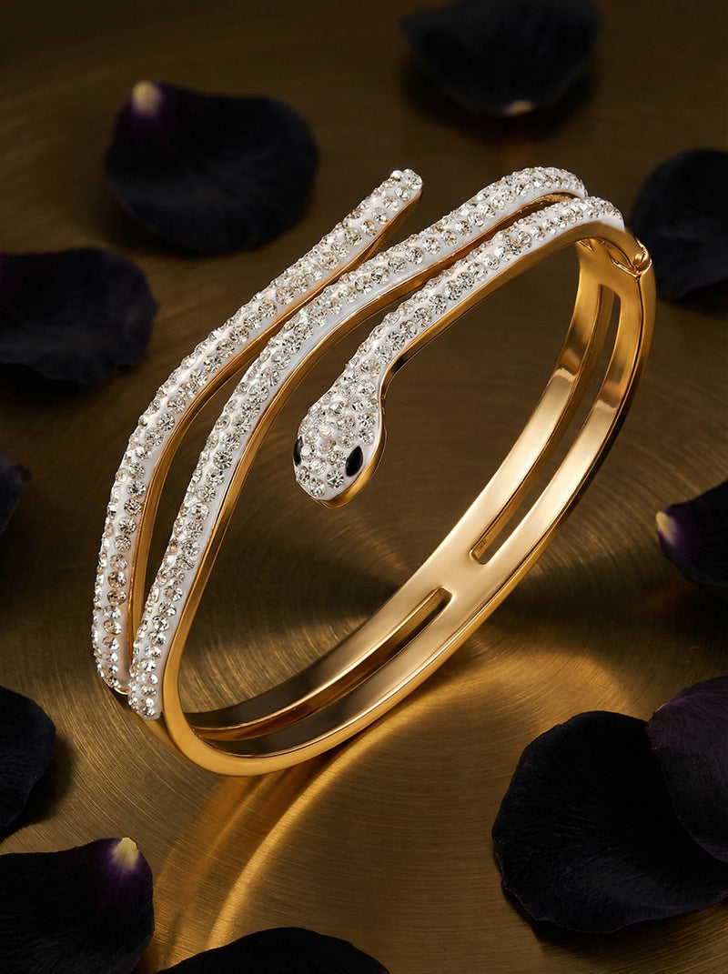 SUPÊR VÃLUE CHOICE HCSEX00013 Diamond-encrusted snake bracelet