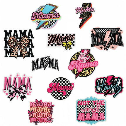 SUPERVALUECHOICE HCSEYSB000011 13Pcs Leopard Bow Checkerboard Lightning Embroidered Appliques Patches