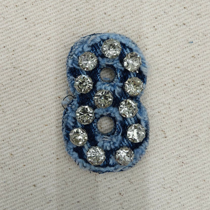 SUPERVALUECHOICE HCSEYE00009 Denim Numbers embroidery clothing fabric patches