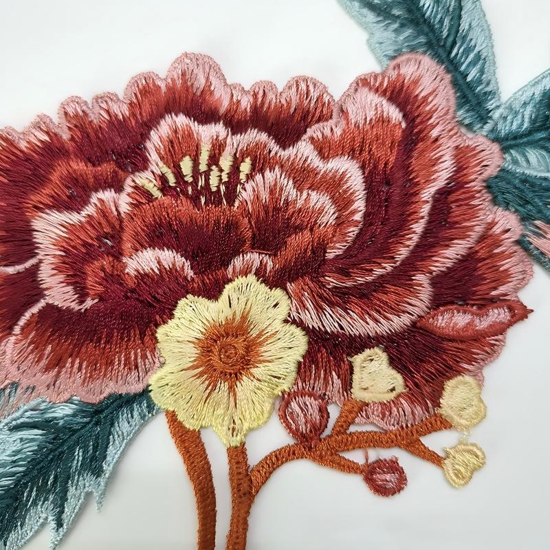 SUPERVALUECHOICE HCSEYB00046  Floral Embroidered Fabric Patches  16.9'' X 24.8''
