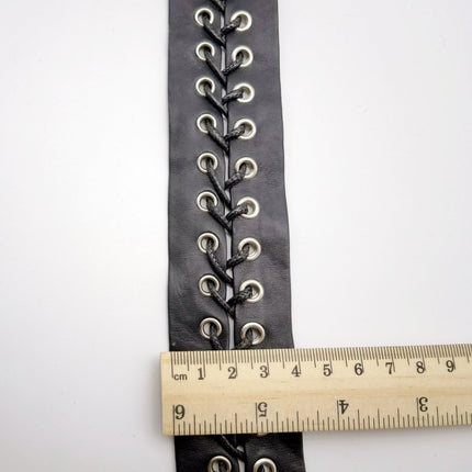 SuperValueChoice HCSEOA00017 Double Sided PU Leather Strap with Eyelets for DIY Clothing Accessories