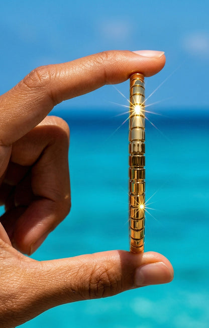 SUPÊR VÃLUE CHOICE HCSEX00006 Rose Gold Cylindrical Link Bracelet