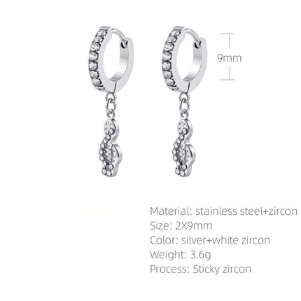 SUPERVALUECHOICE HCSETA00031  Music Note Earrings