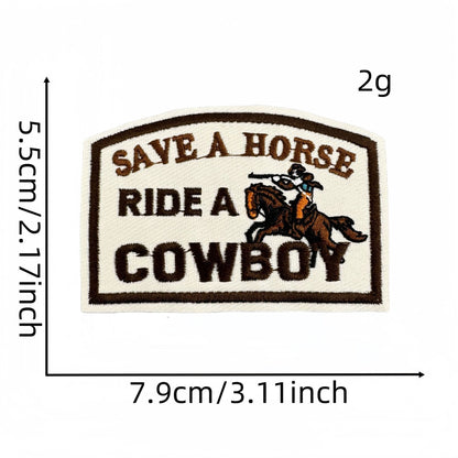 SUPERVALUECHOICE HCSEYB00032 Vintage English Graffiti Embroidered Fabric Patch