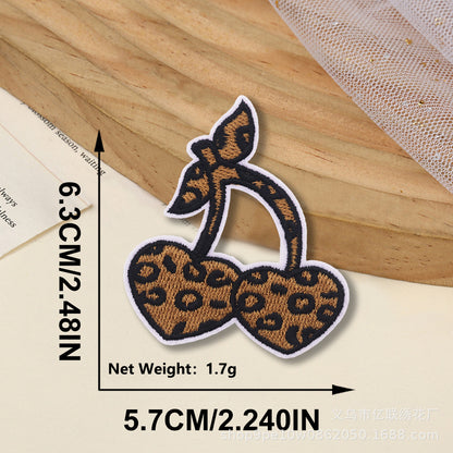 SUPERVALUECHOICE HCSEYSB000012 30Pcs Leopard Western Embroidered Iron On Patches DIY Clothing Bag Decor Appliques