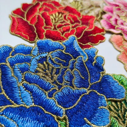 SUPERVALUECHOICE HCSEYB00063 Floral Embroidered Fabric Patches 3.93'' X 4.33''