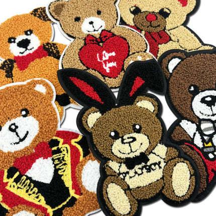 SUPERVALUECHOICE  HCSEYA00019 Teddy Bear Chenille Embroidered Clothing Patches