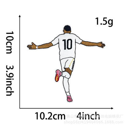 SUPERVALUECHOICE HCSEYB00024 World Cup Soccer Star Series Embroidered Fabric Patches