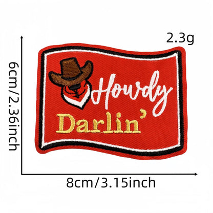 SUPERVALUECHOICE HCSEYB00031 Vintage English Graffiti Embroidered Fabric Patches