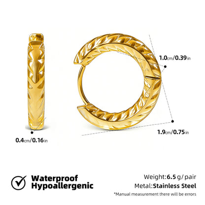 SUPERVALUECHOICE HCSETA00024 Earrings with an irregular textured pattern