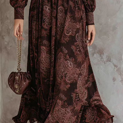SUPERVALUECHOICE HCSEAA00038 Paisley Zip Maxi Dress