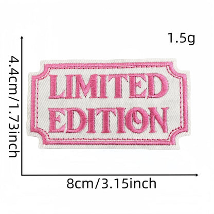 SUPERVALUECHOICE HCSEYB00032 Vintage English Graffiti Embroidered Fabric Patch